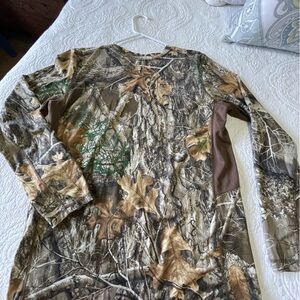Realtree Camouflage Long Sleeve Shirt - Brown and Green